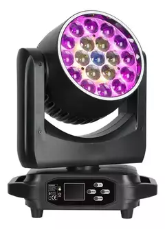 Venetian VT-M1915R: Cabezal Móvil Wash con 19 LEDs RGBW y Tira LED RGB para Iluminación Profesional 120W - comprar online