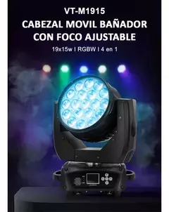 Venetian VT-M1915 cabezal móvil de 285W con 19 LEDs RGBW de 15W - tienda online