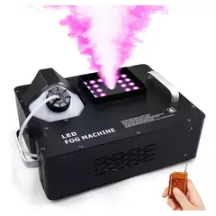 "MAQUINA DE HUMO VERTICAL CON LED Potencia: 1500W LED: 24×3W(RGB) QF-M6 LED - TXHOUSE