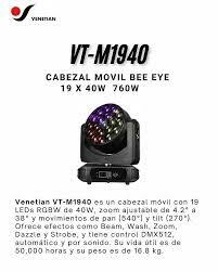 Imagen de Venetian VT-M1940: Cabezal Móvil con 19 LEDs RGBW de 40W