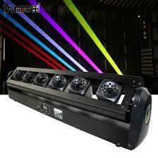 Barra de luz láser LED de 6 ojos RGB 3en1 a todo color con cabezal móvil 2.5W en internet