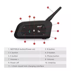 x2 Intercomunicadores Bluetooth Moto V6 Pro+ Single Look Earth moto en internet