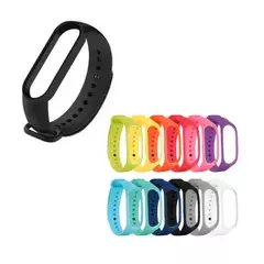 MALLA MI BAND M5 M6 M7 PARA RELOJ PULSERA MI BAND SILICONA LISAS NEGRO Y COLORES - comprar online