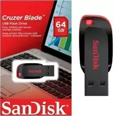 PEN DRIVE 64GB CRUZER BLADE 2.0 Usb Sandisk - comprar online