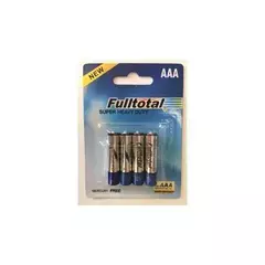 PACK X 4 PILA `AAA` FULLTOTAL SUPER HEAVY DUTY 1.5V - comprar online