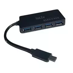 HUB USB TIPO C A 4 PUERTOS 3.0 INTCO HI-SPEED 5GBPS - comprar online