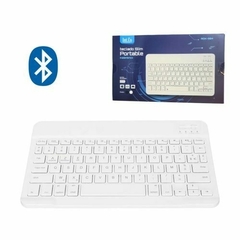 TECLADO WIRELLES INALÁMBRICO RECARGABLE BLUETOOTH SLIM PORTABLE USB TIPO C INT.CO RDK-904 BLANCO 185G - comprar online