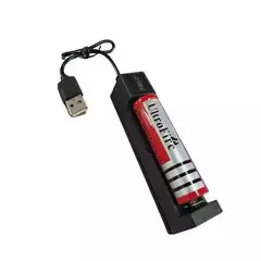 CARGADOR PILA X1 18650 A USB CON PILA 18650 CON TETON - comprar online