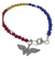 Pulsera Dije Wonder Woman Plata Y Cristal Mujer Maravilla Organa Joyas