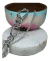 Pulsera Acero Blanco Cardinal 3x1 Doble Lista Para Regalo