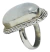 Anillo Simil Nacar Medida Regulable Plata 925 Para Regalo