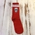 Mediacaña Roja Calavera y Rayas - comprar online