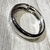 Pulsera plateada metal