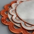 Jogo Americano Impermeável Bordado Margarida Laranja - Casa Luz - Compre os melhores itens de mesa posta