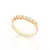 Anel Meia-Aliança com Zircônias Rommanel Feminino Banhado a Ouro 18k - comprar online