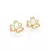 Brinco Banhado a Ouro 18k Flor com Zircônias Feminino Rommanel - comprar online