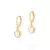 Brinco Rommanel Argola Coração com Zircônias Banhado Ouro Feminino - comprar online