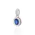 Pingente Feminino Cristal Oval com Zircônias Prata 925 Rommanel - comprar online