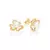 Brinco Banhado a Ouro 18k Flor com Zircônias Feminino Rommanel - Márcia Semijoias