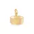 Pingente Rommanel Oval Torto Fosco Banhado a Ouro 18k - comprar online