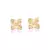 Brinco Rommanel Flor Dourada Banhado a Ouro 18k Feminino - comprar online