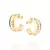 Brinco Rommanel Meia Argola Vazado Banhado A Ouro 18K Feminino - comprar online