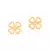 Brinco Rommanel Feminino Trevo 4 Folhas Banho Ouro 18k - comprar online