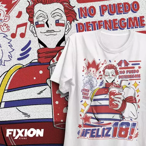 Camiseta Anime Hunter x Hunter, Festas Chile Hisoka