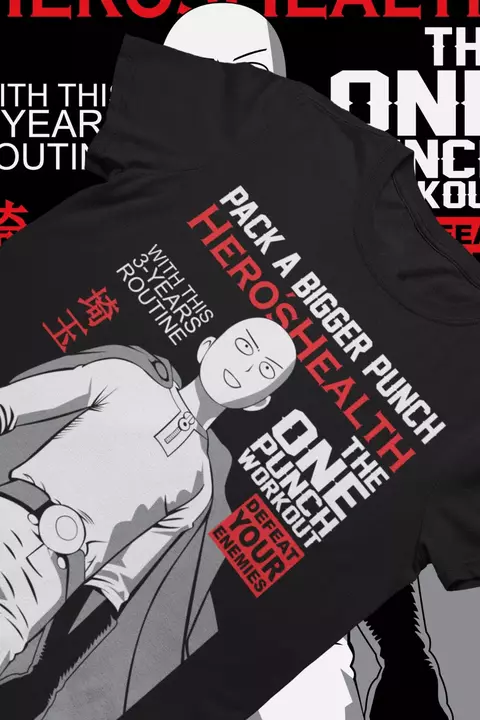 Saitama Um Soco Homem Camisa