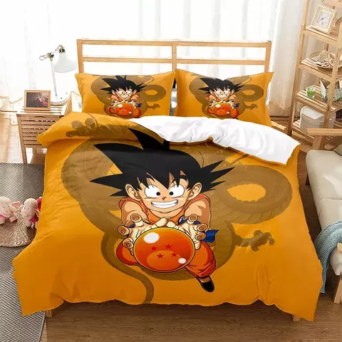 Conjuto Personalizado Edredom DBZ