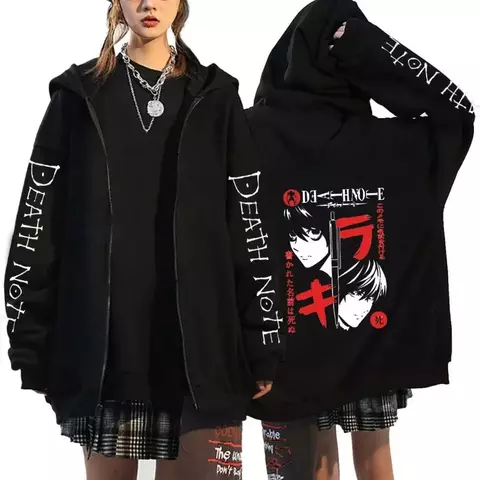 Blusa moleton death note feminina