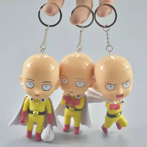 Conjunto 3 Peças Figuras One Punch Man – Saitama