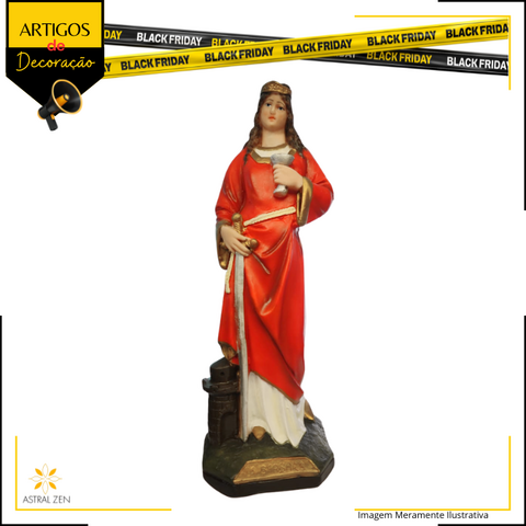 Imagem de Santa Bárbara - Santa Guerreira da Proteção e Coragem - Fé e Devoção
