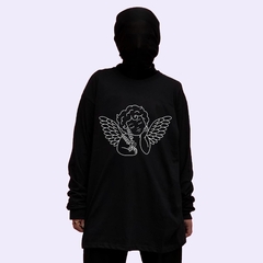 Polera serigrafiada manga larga