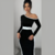 Vestido Preto e Branco Longo - comprar online