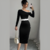 Vestido Preto e Branco Longo na internet