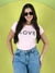 Camiseta Lumi Rosa na internet