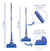 Kit Rodo Mágico Retrátil Azul – Cabo de Aço Inox + Refil Extra (27 cm) - PeerShopp