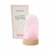 LUMINÁRIA EM QUARTZO ROSA LED BRANCO