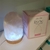 LUMINÁRIA EM QUARTZO ROSA GRANDE COM LUZ BRANCA PEDRA NATURAL