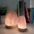 LUMINÁRIA EM QUARTZO ROSA GRANDE COM LUZ BRANCA PEDRA NATURAL - comprar online