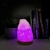 LUMINÁRIA PEDRA QUARTZO ROSA GRANDE COM LED COLORIDO
