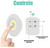 Kit 3x Lâmpada Luminária Led Spot Sem Fio Controle Remoto