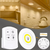 Kit 3x Lâmpada Luminária Led Spot Sem Fio Controle Remoto
