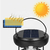 Luminária Lampião Recarregável Solar Com Sensor KR501 - comprar online