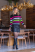 Blusa Feminina Tricot Cacharrel Listrada Moda Blogueiras - comprar online