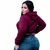 Jaqueta Feminina Teddy Com Capuz E Zíper Casaquinho Peluciado Curto Sherpa Mang
