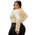 Jaqueta Feminina Teddy Com Capuz E Zíper Casaquinho Peluciado Curto Sherpa Mang