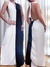 Vestido Feminino Longo Frente Única Bicolor Judite ref;866 (1234567001892412745 - comprar online