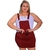 Jardineira Feminina Saia Bengaline Salopete Com Suspensório Zíper E Bolsos Mac - PeerShopp